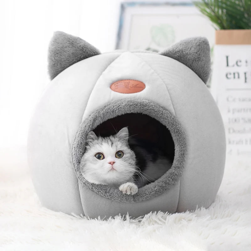 Casa para Gatos Confortável de Orelhinhas de Gato