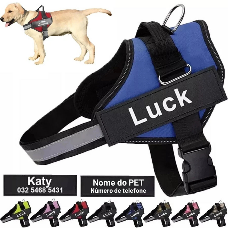 Coleira Peitoral Personalizado para Pets - Segurança, Estilo e Conforto!