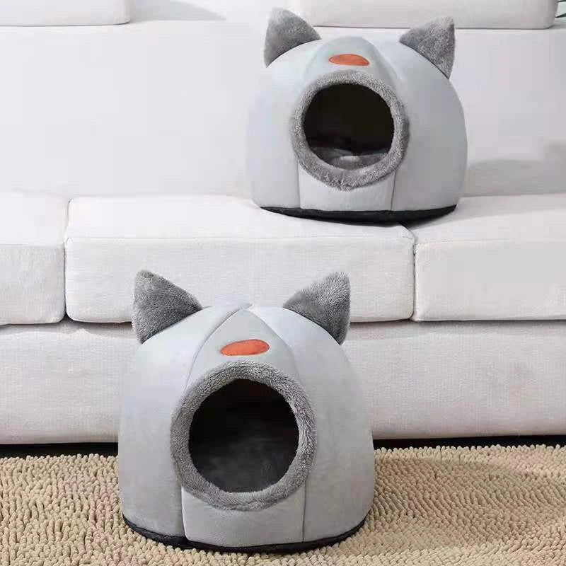 Casa para Gatos Confortável de Orelhinhas de Gato