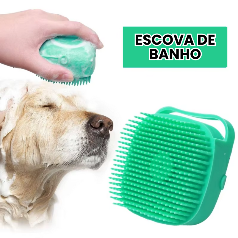 Escova de Banho Multifuncional para Pets